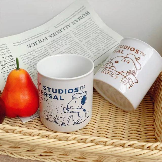 日本 NISSAY 史努比居家辦公陶瓷杯咖啡杯水杯