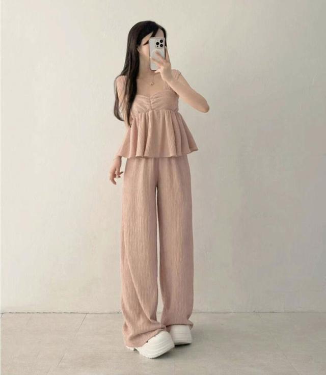 【預購商品】【0522結單】【批發】正韓散狀背心褲子套裝 051803【正韓服飾】