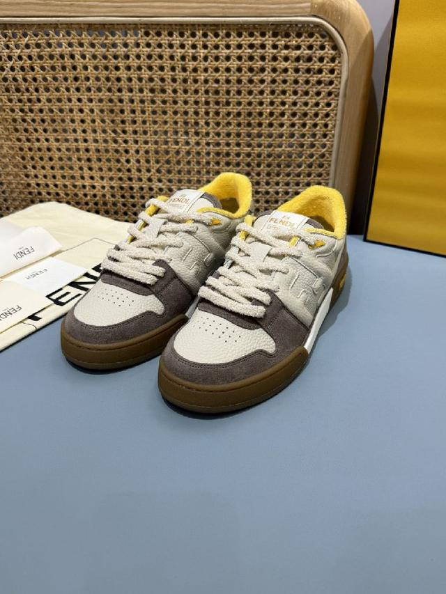 顶级代购版本FD芬迪新品match系列情侣款运动鞋