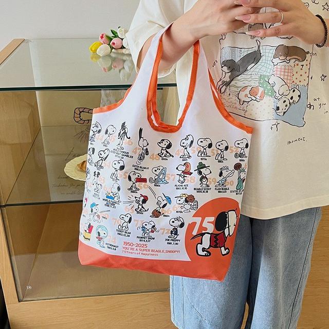 【預購商品】【0721結單】【批發】史努比 手提購物袋大容量印花休閒百搭手提袋 260719-10