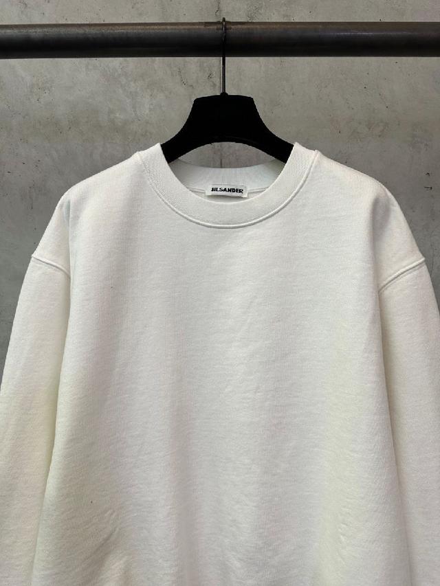 Jil sander 吉尔 桑德 25SS 纯色贴标圆领套头卫衣