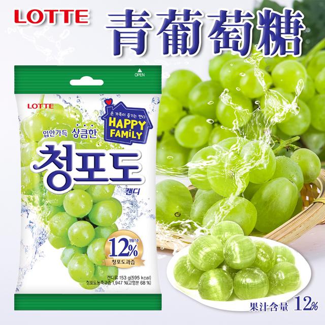 限量預購 韓國LOTTE 青葡萄糖果153g