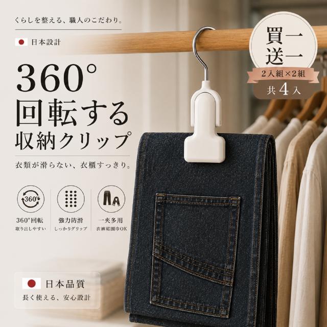 預購 防滑無痕萬用衣褲夾2入/包《買一送一》-7/7下午3點收單