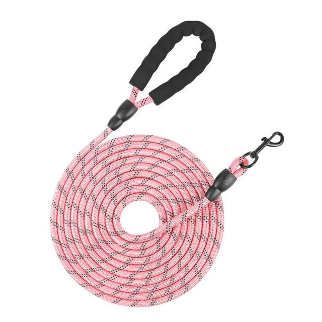 狗狗牽引繩加長尼龍反光中大型犬防爆冲狗狗追踪繩户外遛狗牽引繩