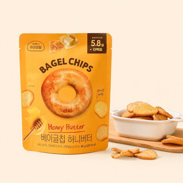 【預購商品】【0723結單】【批發】韓國貝果脆片-蜂蜜奶油風味50g 260721-19
