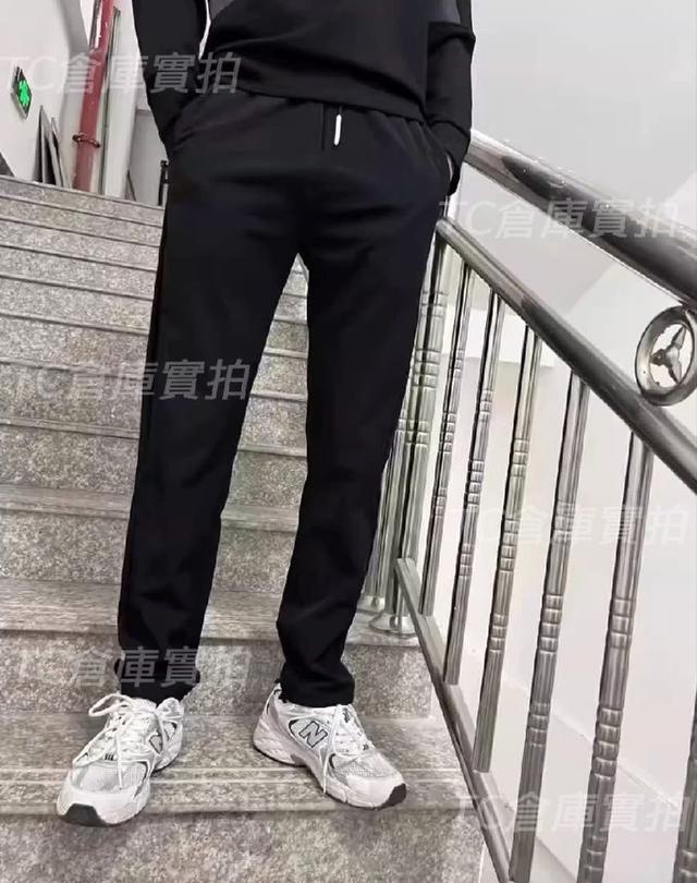 K1542-男士涼爽冰絲修身彈力耐穿休閑褲