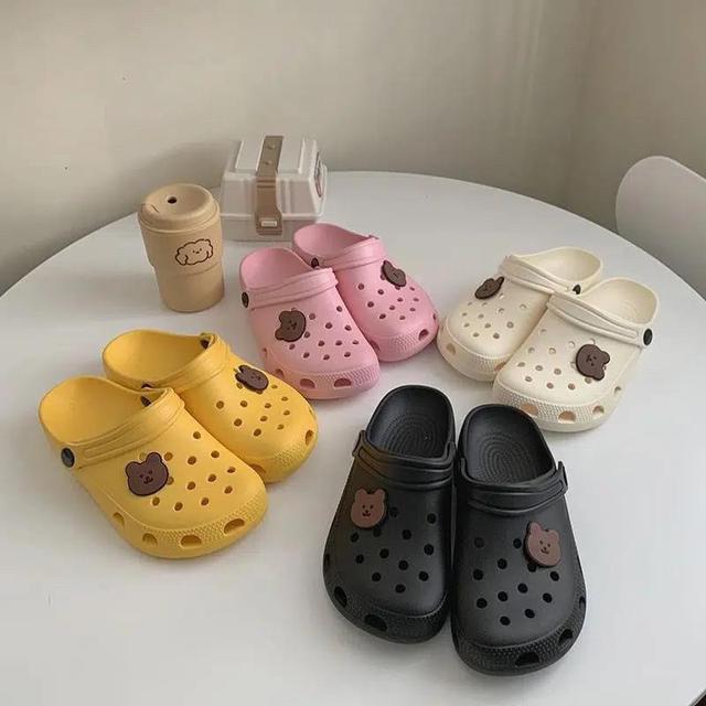 小熊軟底踩屎感洞洞拖鞋(預購)