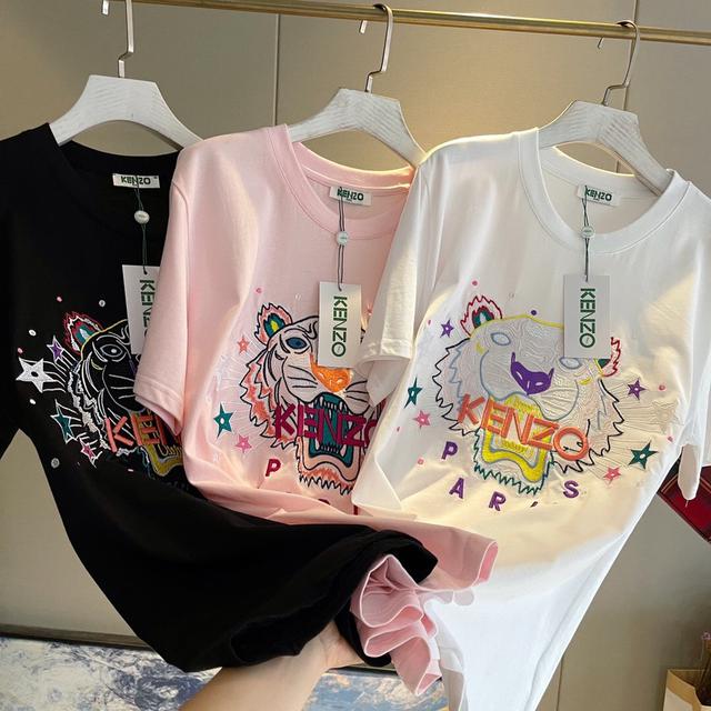 kenzo刺繡款短袖