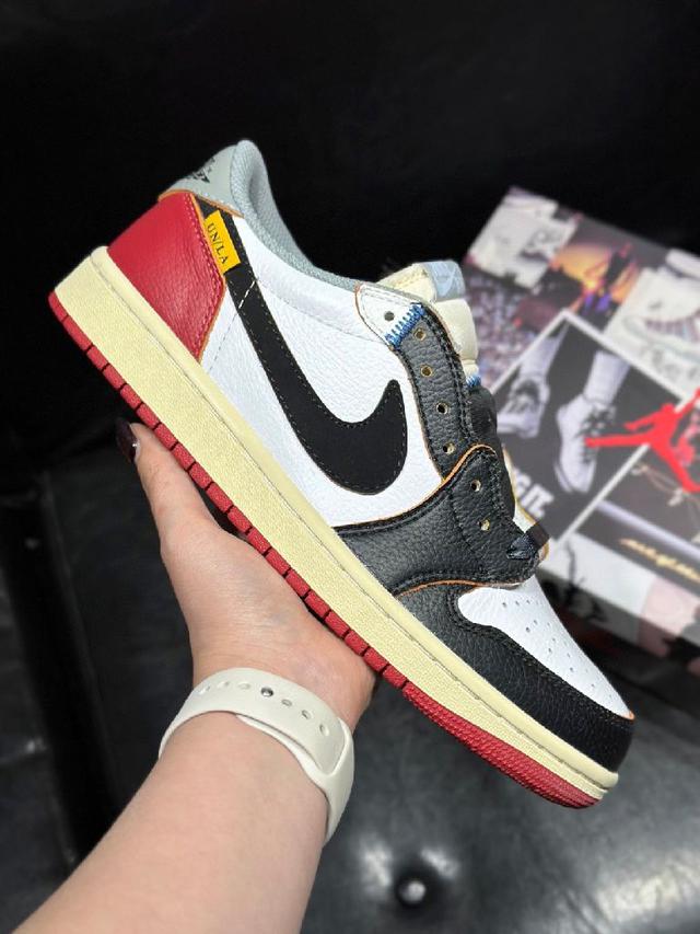 公司级 # Air Jordan 1 Low 防滑 低帮 倒钩联名款