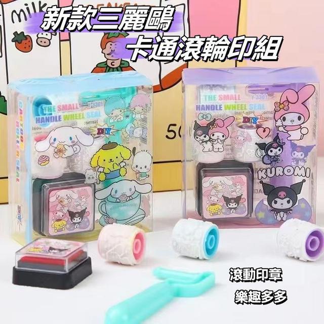 【預購商品】【0703結單】【批發】新款 三麗鷗卡通滾輪印組 250701-11