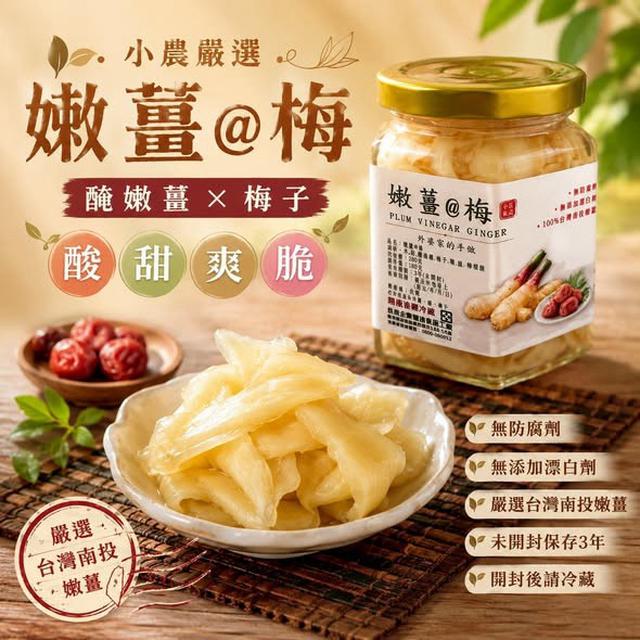 預購 小農嚴選➰手作梅汁嫩薑290g《一組3罐》-8/5號中午12點結單