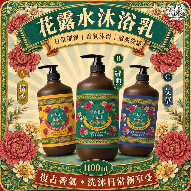 預購 あわ 沫 花露水沐浴乳 1100mL -8/19號中午12點結單