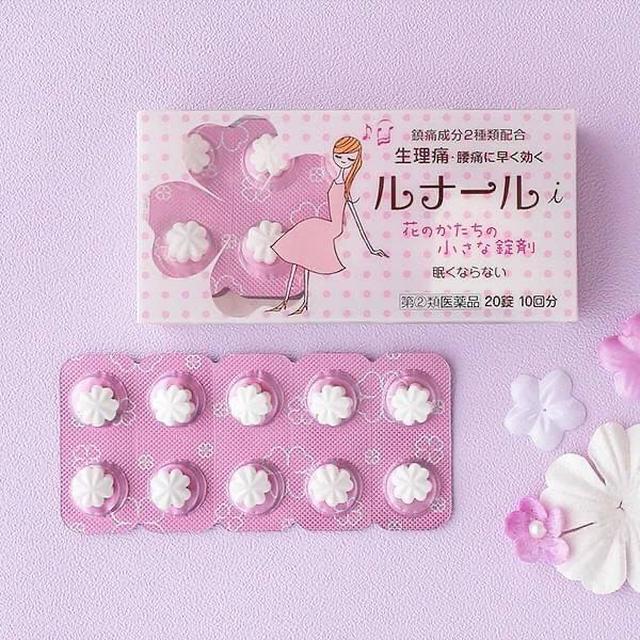 🇯🇵日本RUNARU臟器製藥小花造型生理止痛藥20錠
