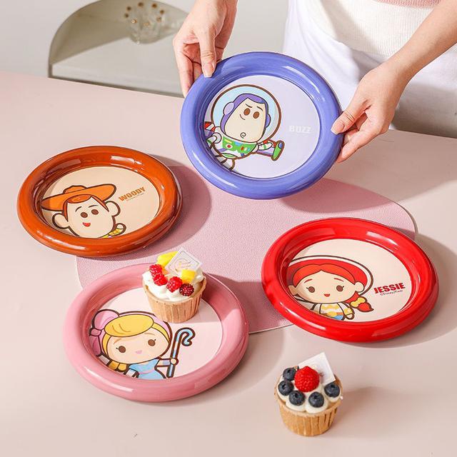 可愛玩具總動員加厚陶瓷圓餐盤(預購)