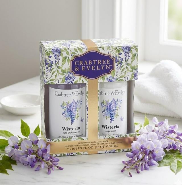 美國🇺🇸Crabtree & Evelyn 瑰柏翠 紫藤花洗手＆護手禮盒#限時特價有單就下