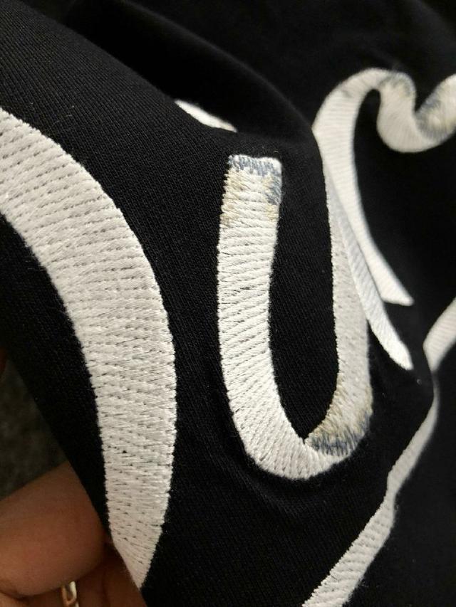 25早春最新字母立体刺绣重磅短袖，高端品质专柜原单圆领短袖