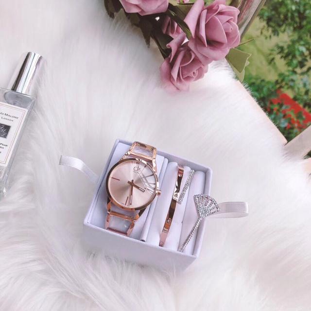 🇺🇸三件套Calvin Klein🇺🇸经典CK手链表搭配珠宝手镯