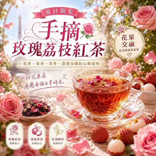 【預購商品】【0713結單】【批發】夏日限定 手摘玫瑰荔枝紅茶15入 260712-06