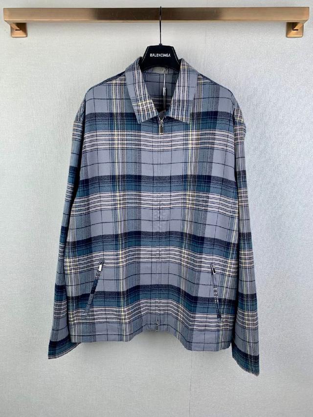 DIOR 25SS 长袖格子拉链衬衫