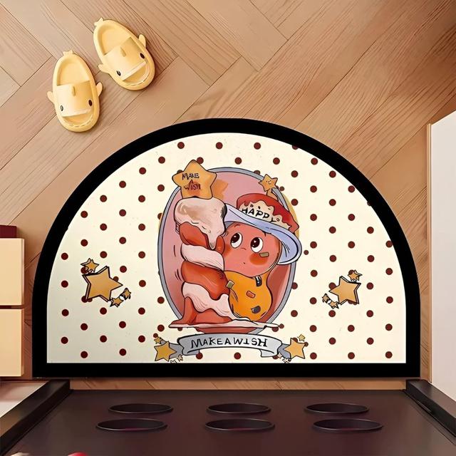 卡通可愛星星人浴室防滑吸水地墊(預購)