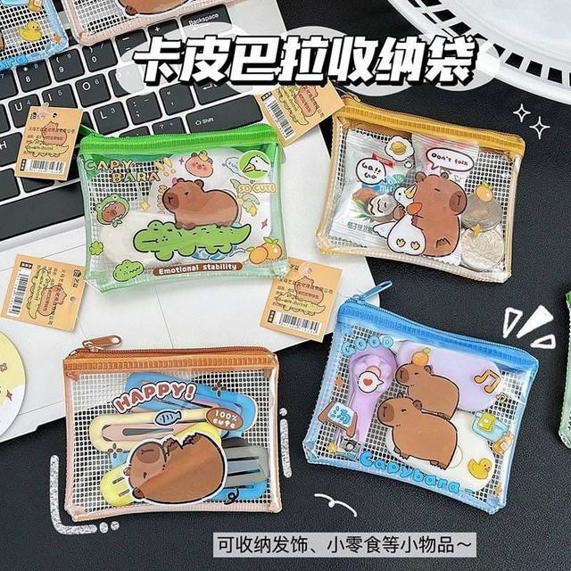 卡皮巴拉PVC透明收納袋(預購)