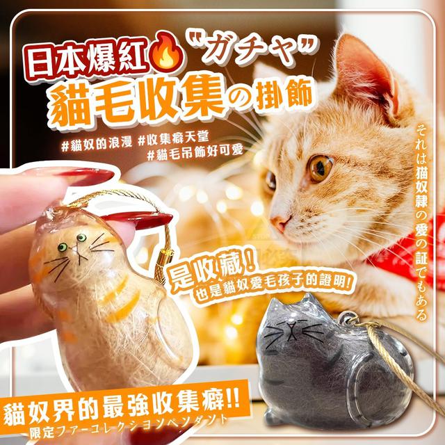 【預購商品】【0715結單】【批發】日本爆紅🔥ガチャ貓毛收集の掛飾3入 250713-30