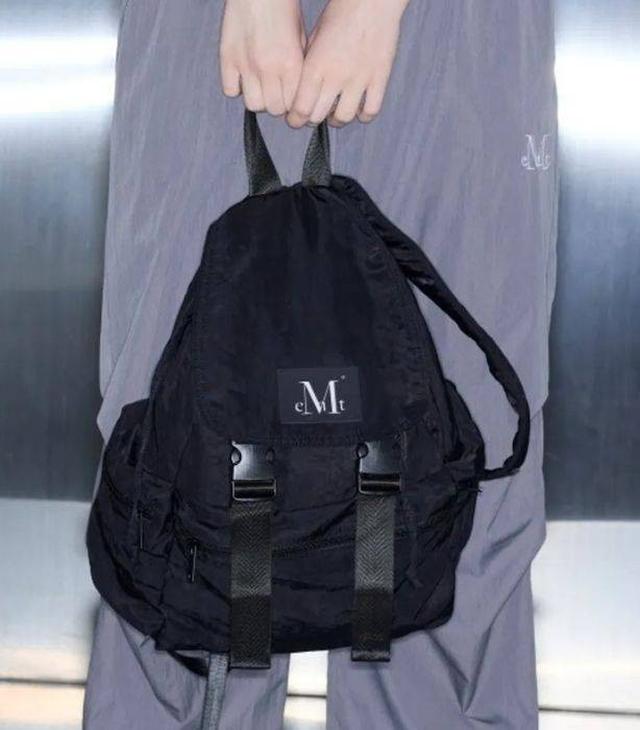 韓國 MUCENT BAY 2 BUCKLE STRING NYLON BACKPACK