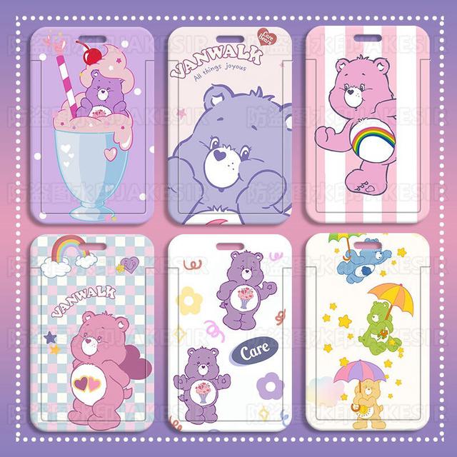 可愛彩虹熊滑蓋門禁卡證件保護套(預購)