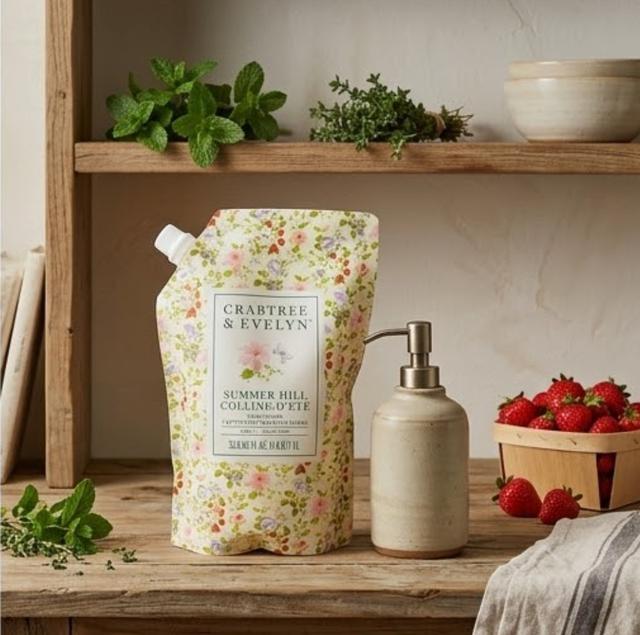 美國CRABTREE & EVELYN Summer Hill 夏日山丘香氛洗手液補充包1000ml