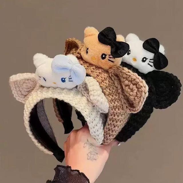 毛線編織貓耳髮箍#11/17