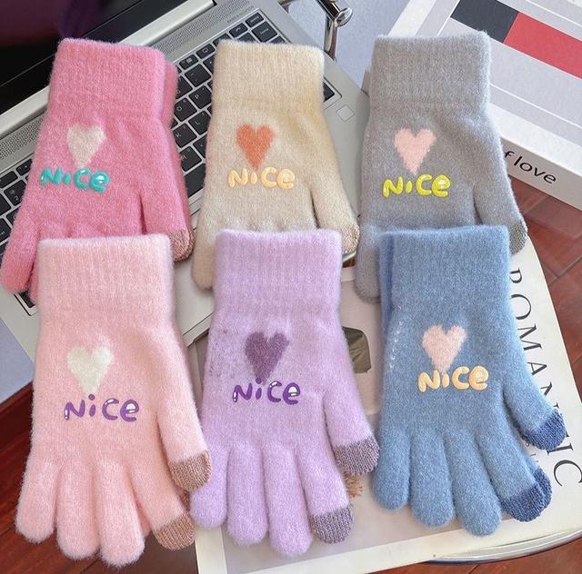ins高顏值冬季毛絨保暖手套(預購)