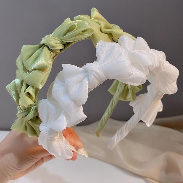 韓版百搭雙層蝴蝶結髮箍（預購）