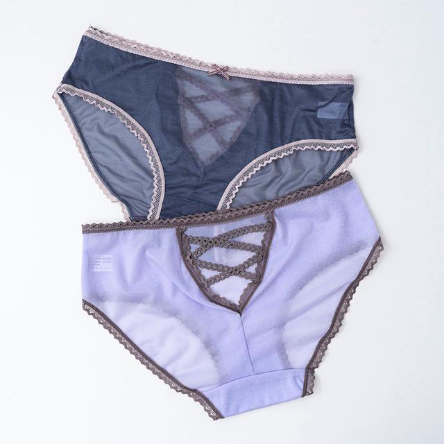 珠光透膚網紗女內褲