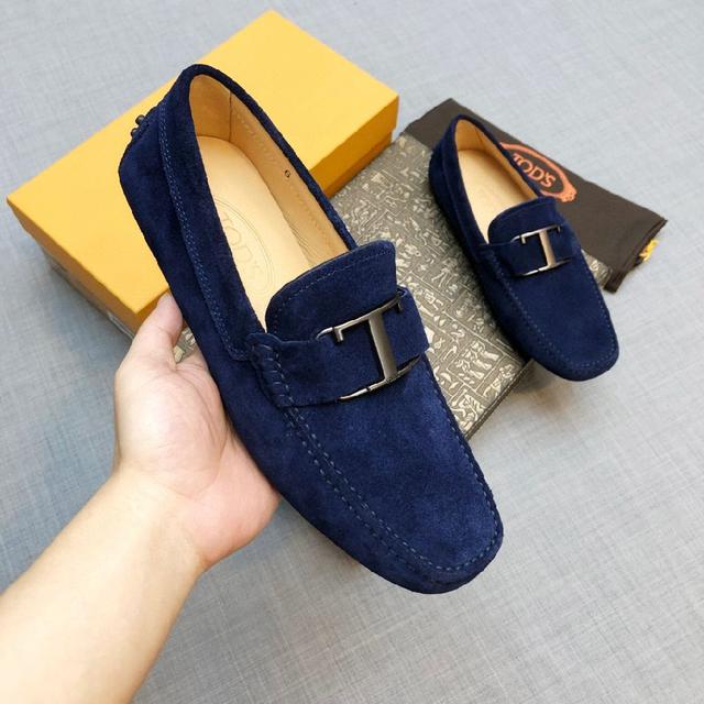 男士豆豆鞋 专柜同步新款 高端品质  磨砂皮➕杏色牛里