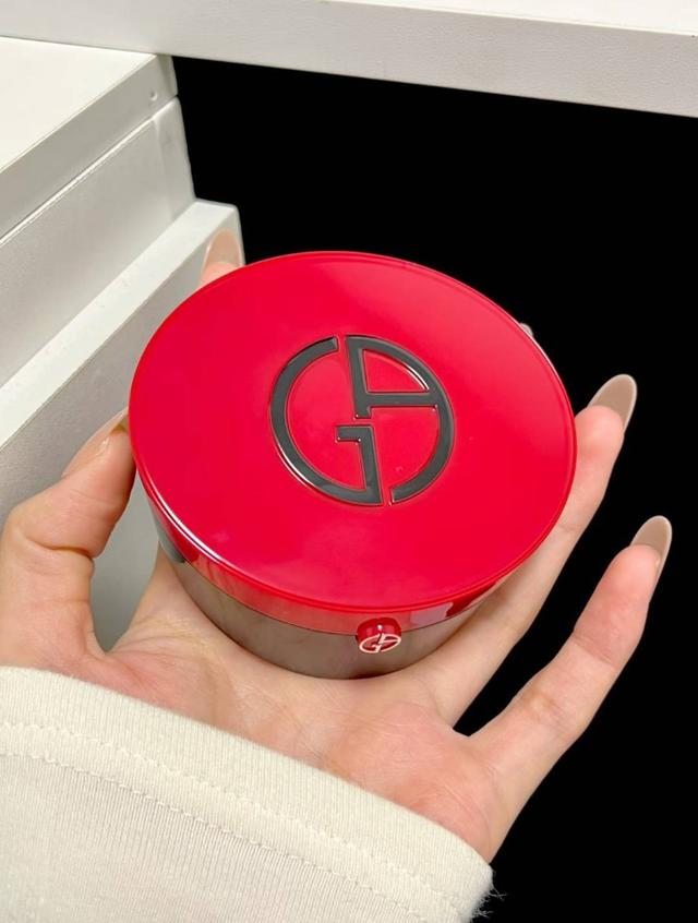 Giorgio Armani 完美絲絨持久氣墊粉餅15g（漆皮紅／色號03）#03/03