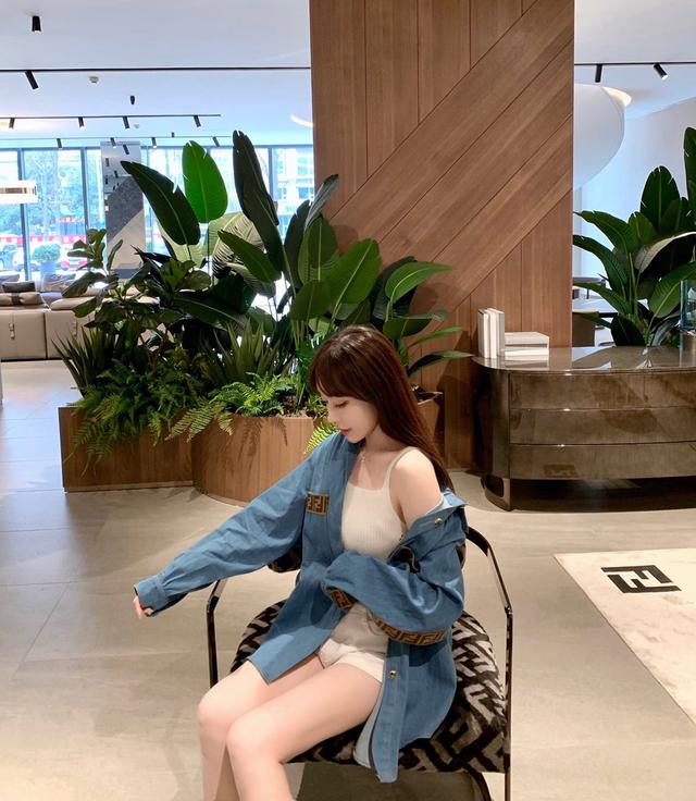 潮牌牛仔衬衫