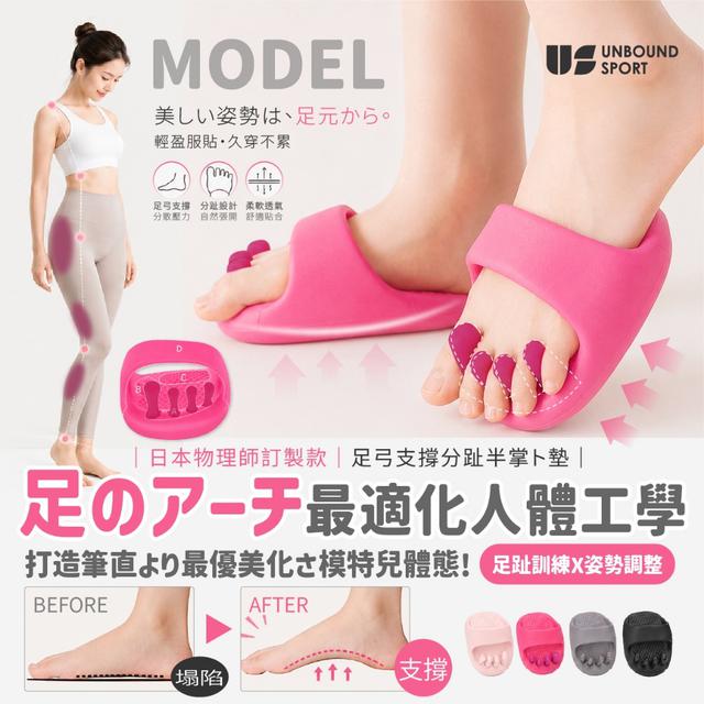 預購 US sport® 足弓支撐舒適分趾半掌墊（一雙入）-9/16號中午12點結單