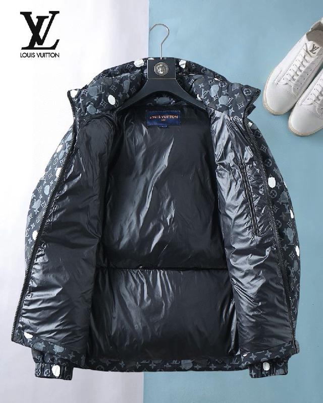 Louis Vuitton. Lv连帽印花羽绒服