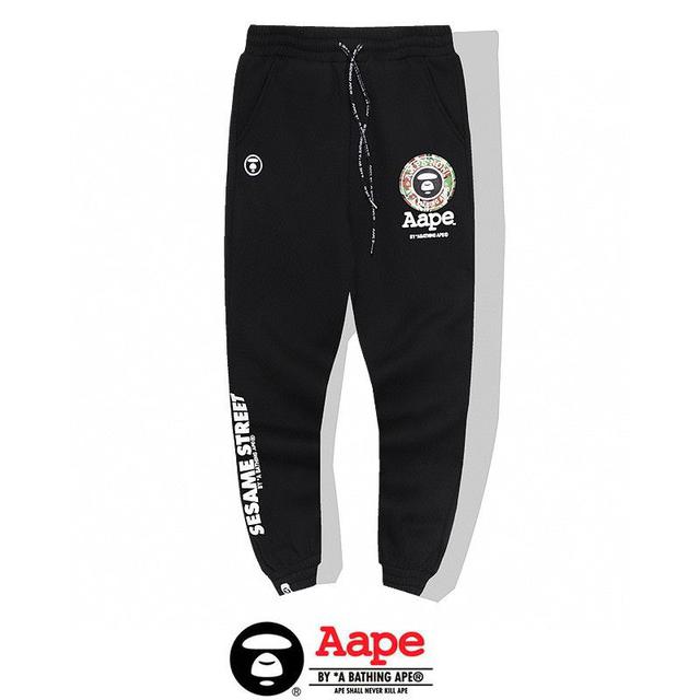 0922毛圈薄款 922加绒厚款 猿人头AAPE宽松 休闲卫裤运动长裤 M L XL XXL