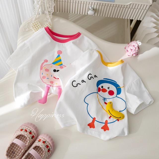 中小童夏季可愛立體短袖T恤TSB005