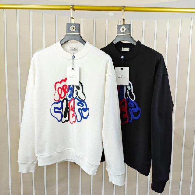 OS宽松落肩偏大版型⚠️✨✨印花logo图案设计 原版进口420克双股纯棉面