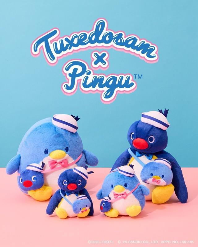 日本限量Tuxedosam × PINGU聯名🐧 企鵝絨毛玩偶吊飾#10/13