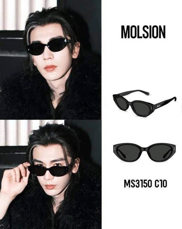 MOLSION陌森MS3150 張凌赫 宋雨琦同款 偏光墨鏡#04/29有單就下