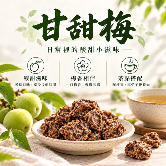 【預購商品】【1027結單】【批發】甘甜梅120g 261025-18