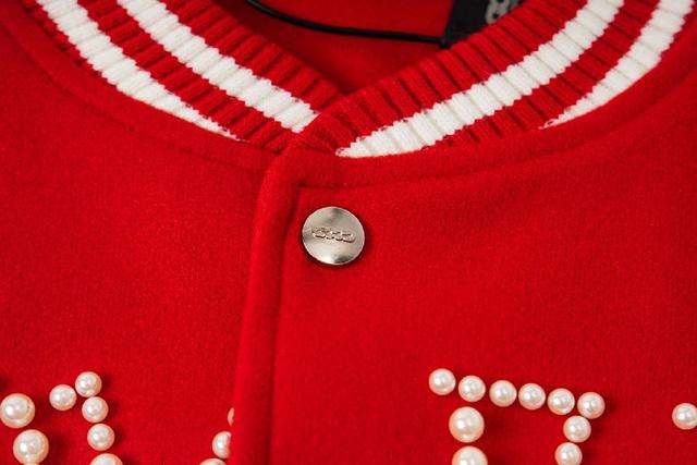 GOODBRAND新款胸前串珠字母刺绣情侣款休闲棒球服夹克外套