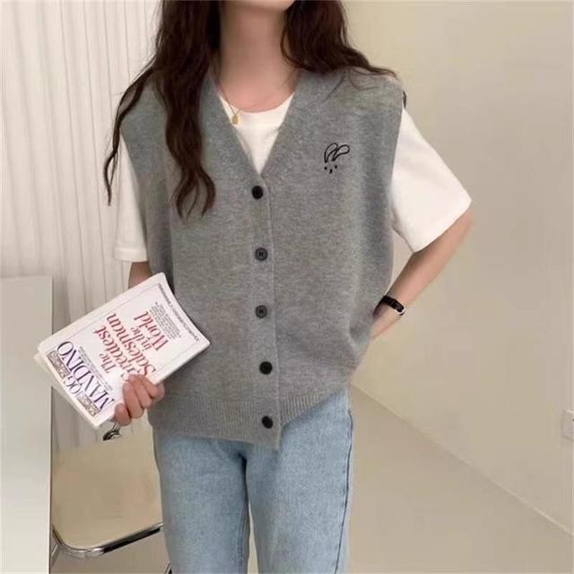 五分埔2  兔兔刺繡包芯紗背心