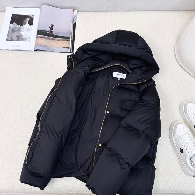 秋冬新款凯旋门徽标logo连帽面包羽绒服 🤎本季最佳版型 经典