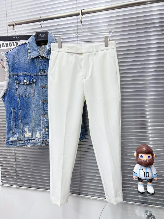 Prad* 2023ss秋冬新品，男士商务休闲西裤，用