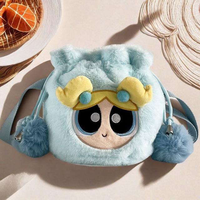 萌趣飛天小女警毛絨水桶包(預購)