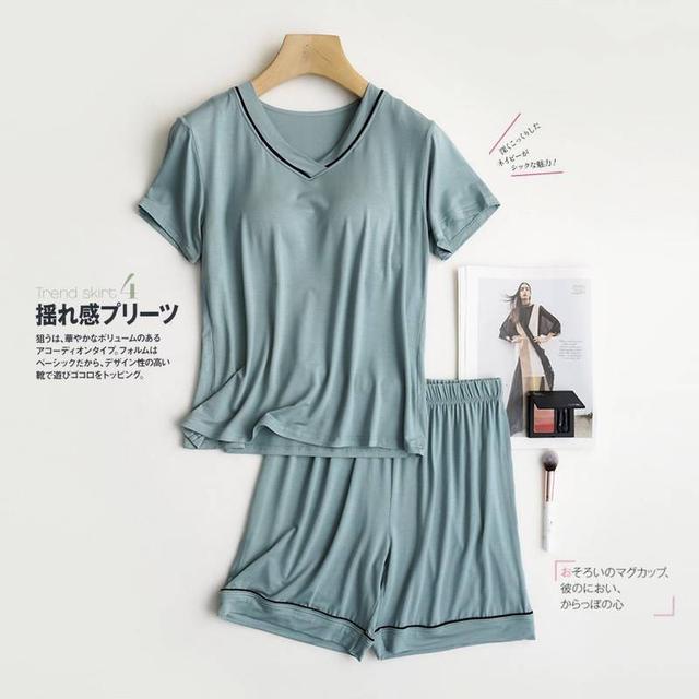 【預購】【0620結單】【批發】【第二團】莫代爾棉-胸墊短袖居家服